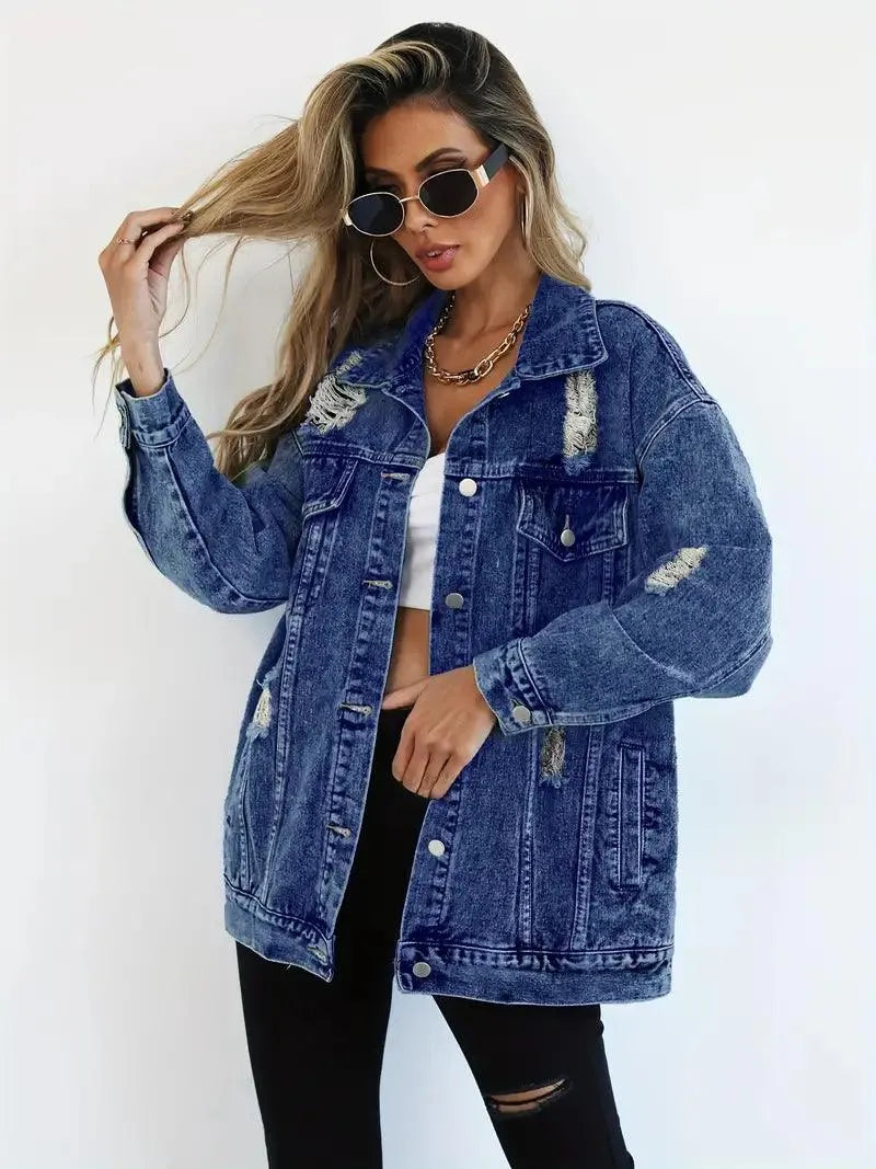 Luna - Oversized denimjakke