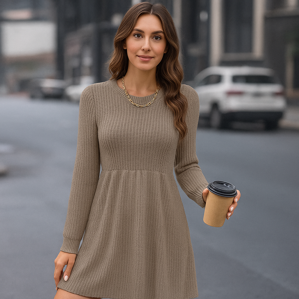 Velora Mini-Pulloverkjole