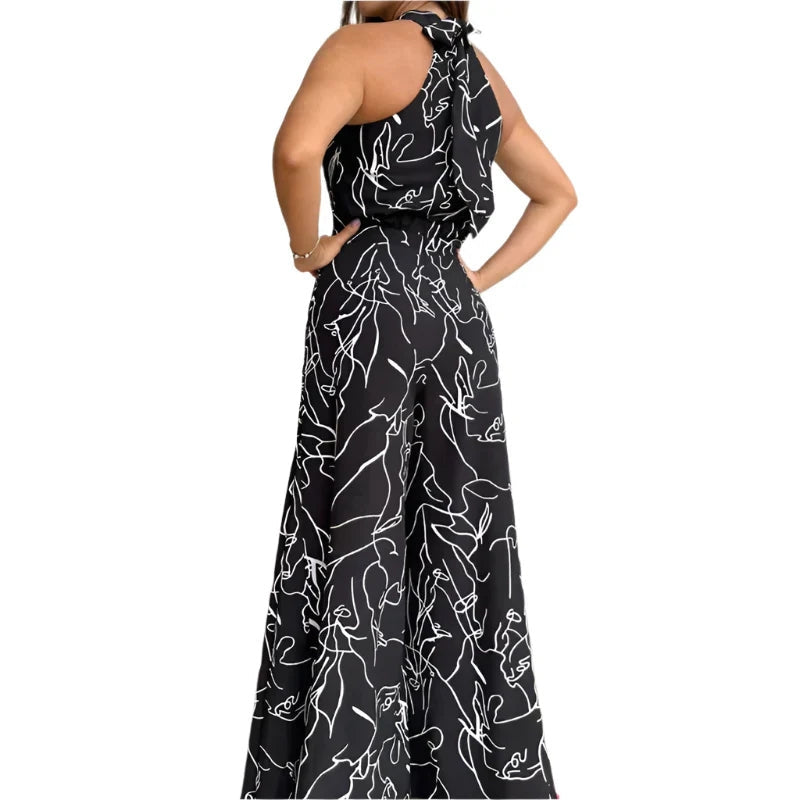 Grete - Elegant Halterneck Buksedragt