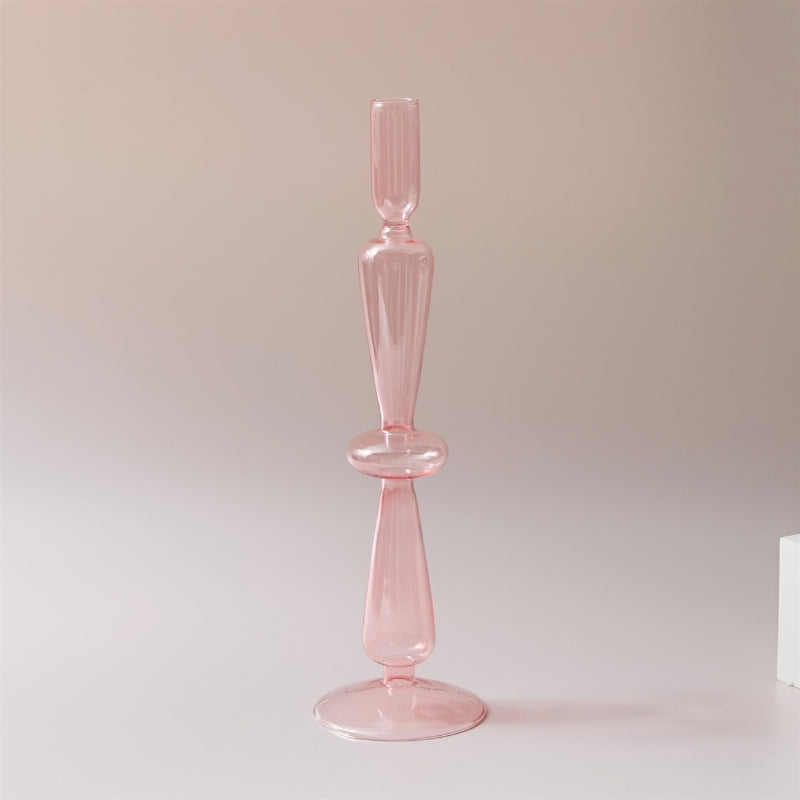 GlassAura -  Elegante håndlavede glaslysestager og vaser