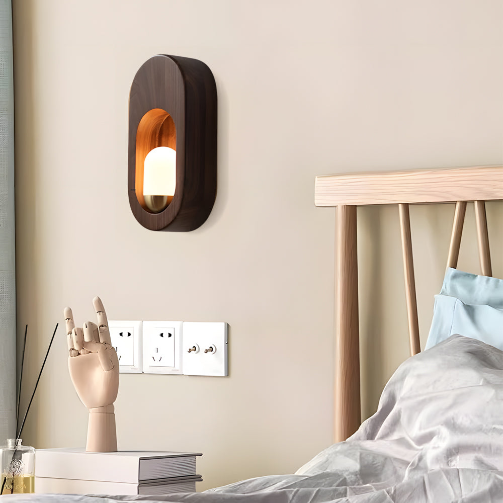 Glow - Moderne, buet væglampe med blødt LED-lys