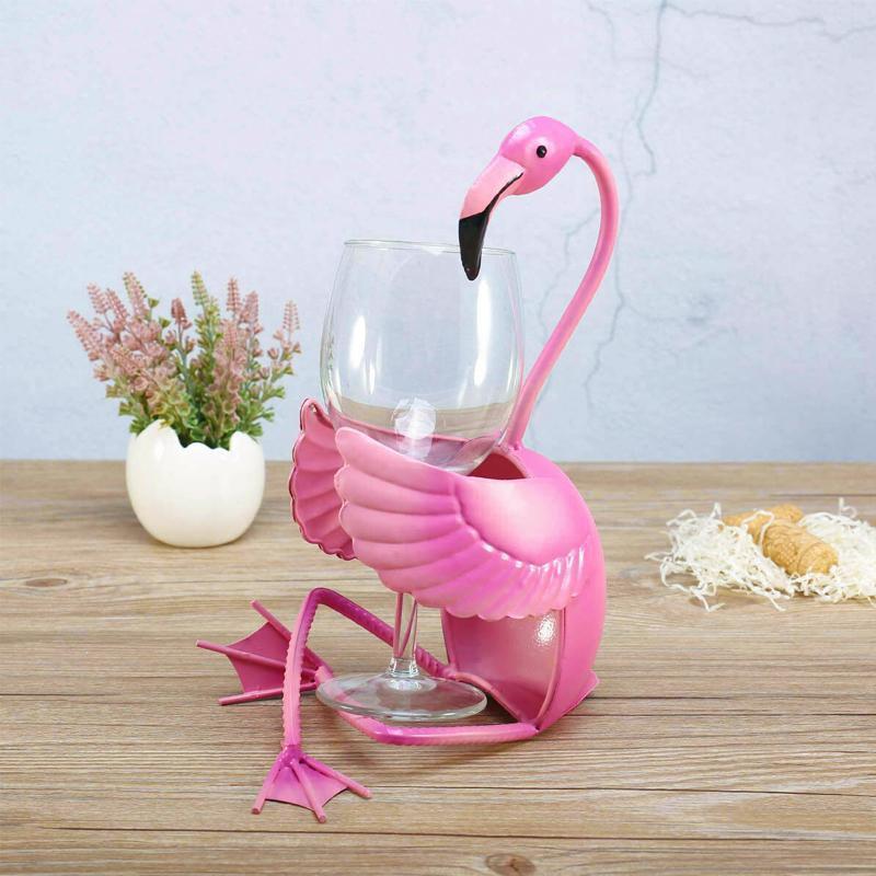 WineFlare Unik Flamingo Vinholder med Dekorative Detaljer