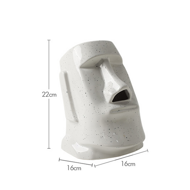 StatueTissue - finurlig Moai-tørklædeholder til stilfulde værelser