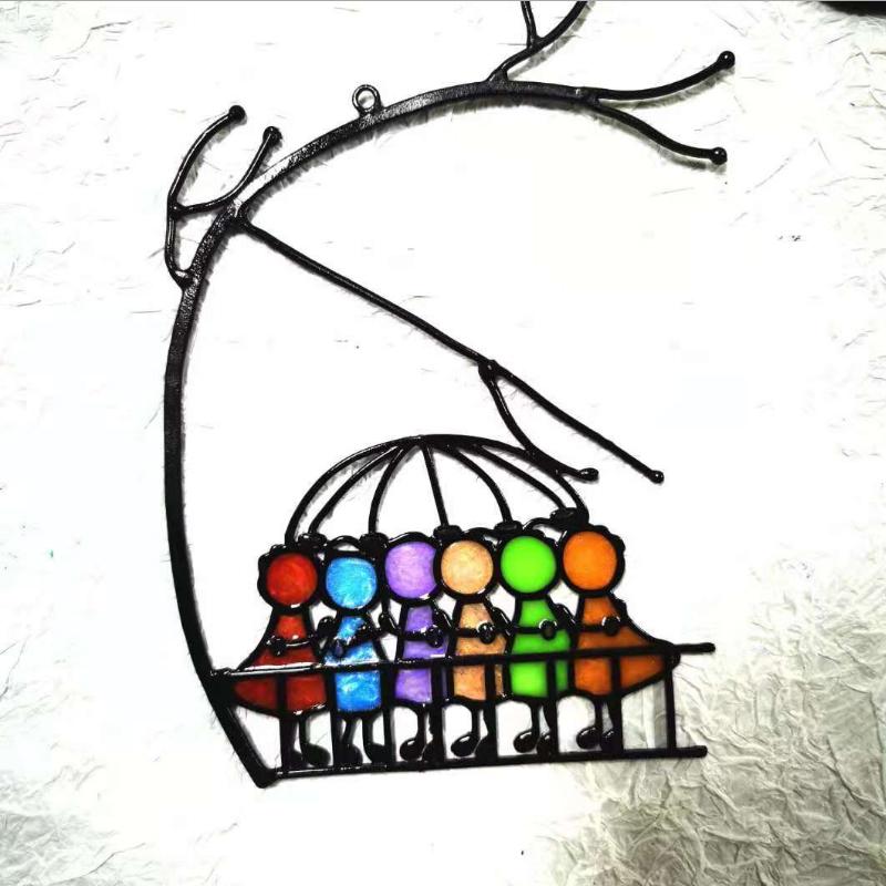 LumiJoy Dekorativ Suncatcher – Legende Ophæng til Vinduer