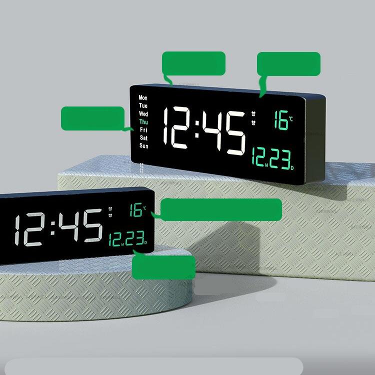 LumiTime Elegant Digitalt Ur – Moderne Design & Oplyst Skærm