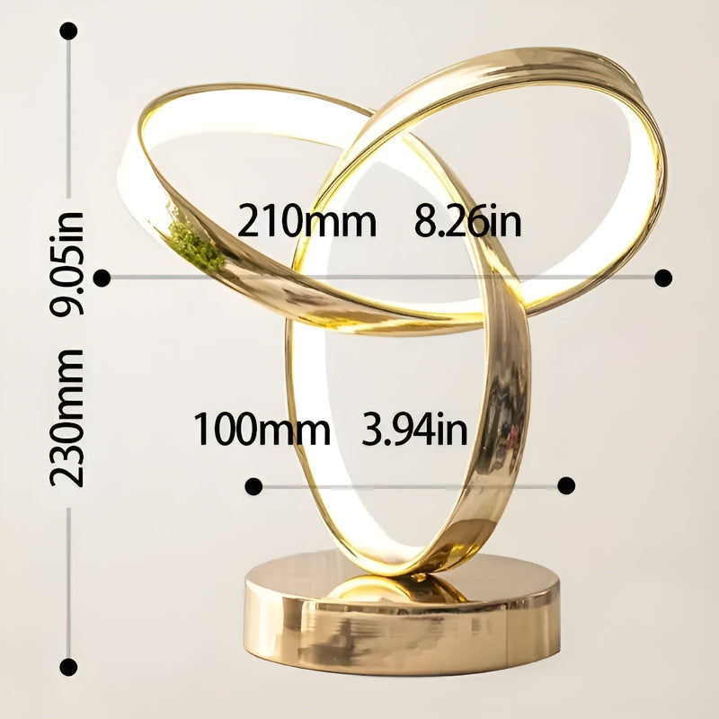 Ring - slank, moderne bordlampe