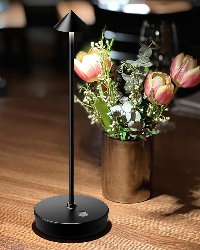 Genopladelig LED-bordlampe med berøringssensor