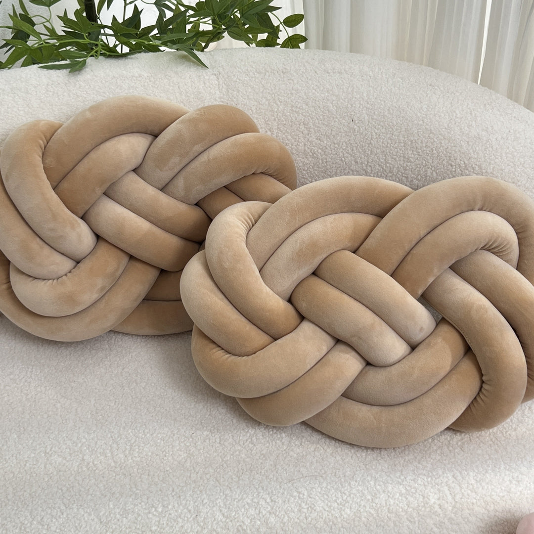 CozyPlush Sæt med 2 Plys Dekorative Puder – Blød Elegance til Dit Hjem