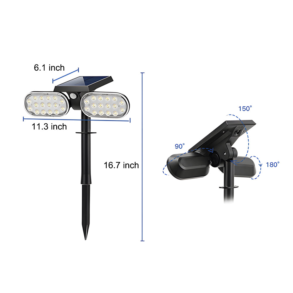 Luma moderne solcelle LED-spotlight