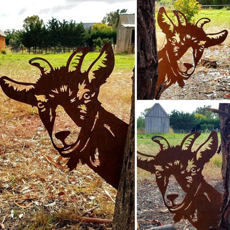WildPost - Metal dyresilhuet Fence Toppers