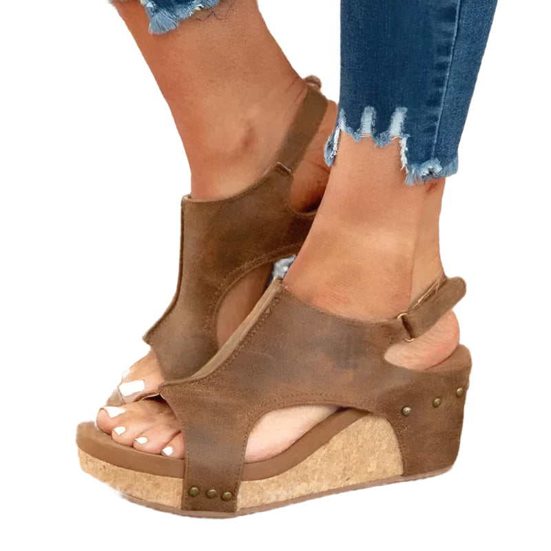 Rebecca - Komfortable sandaler med tyk skridsikker sål og justerbar rem
