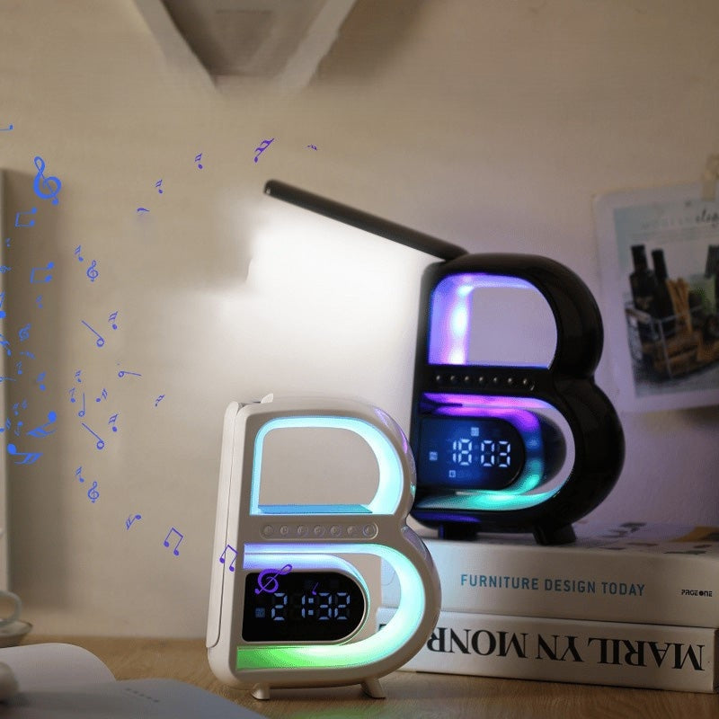 EchoRise – Smart Vækkeur med RGB-lys og Trådløs Højttaler