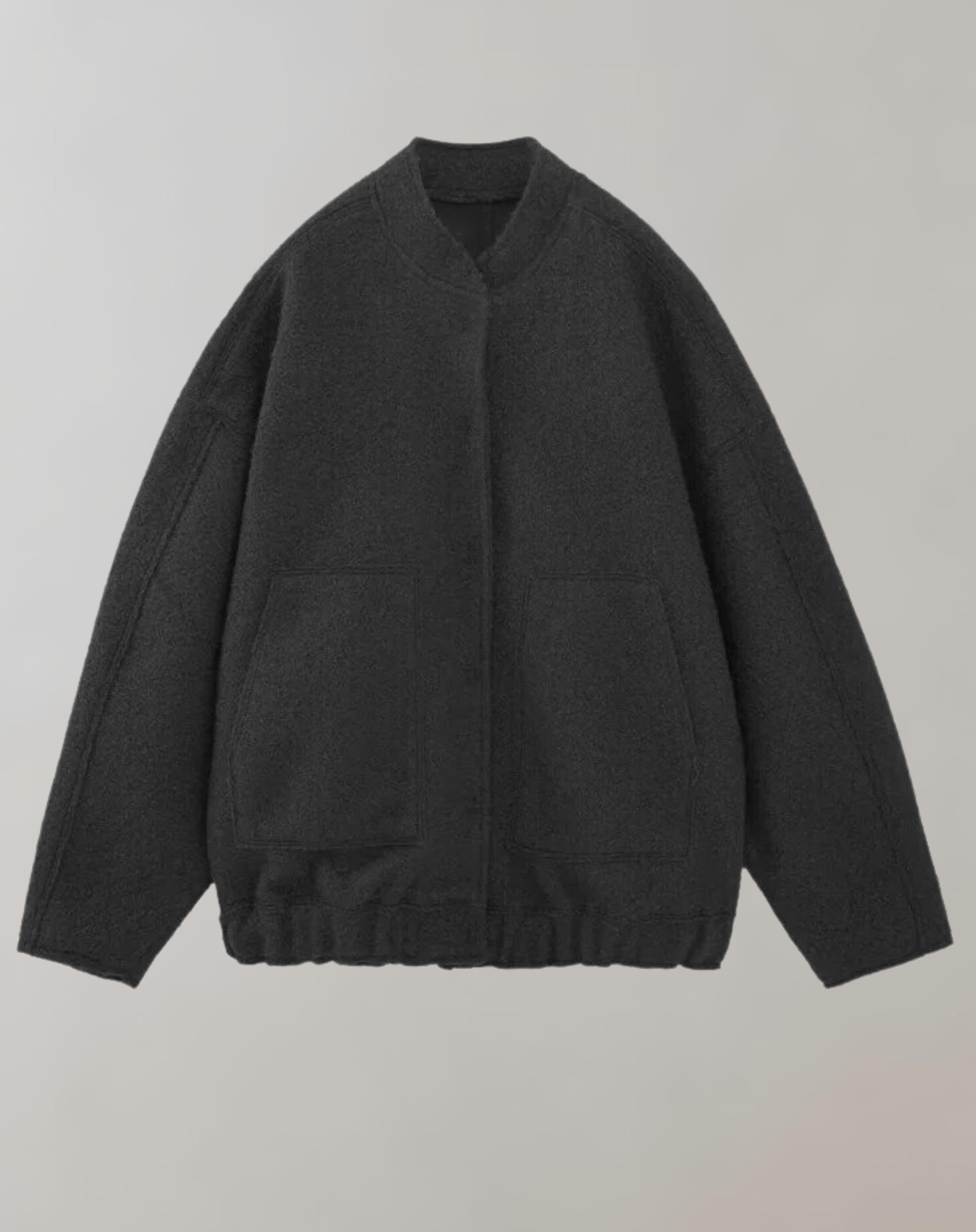 Sylvi - Oversized bomberjakke med knapper