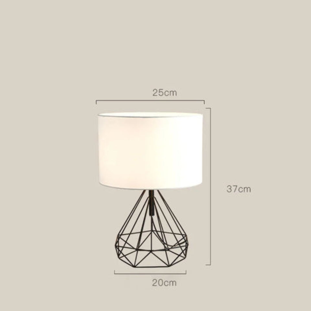 Moderne geometrisk wire bordlampe