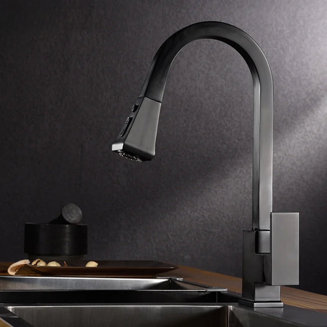BlackMatte - Køkkenhane med Pull-Down sprøjte