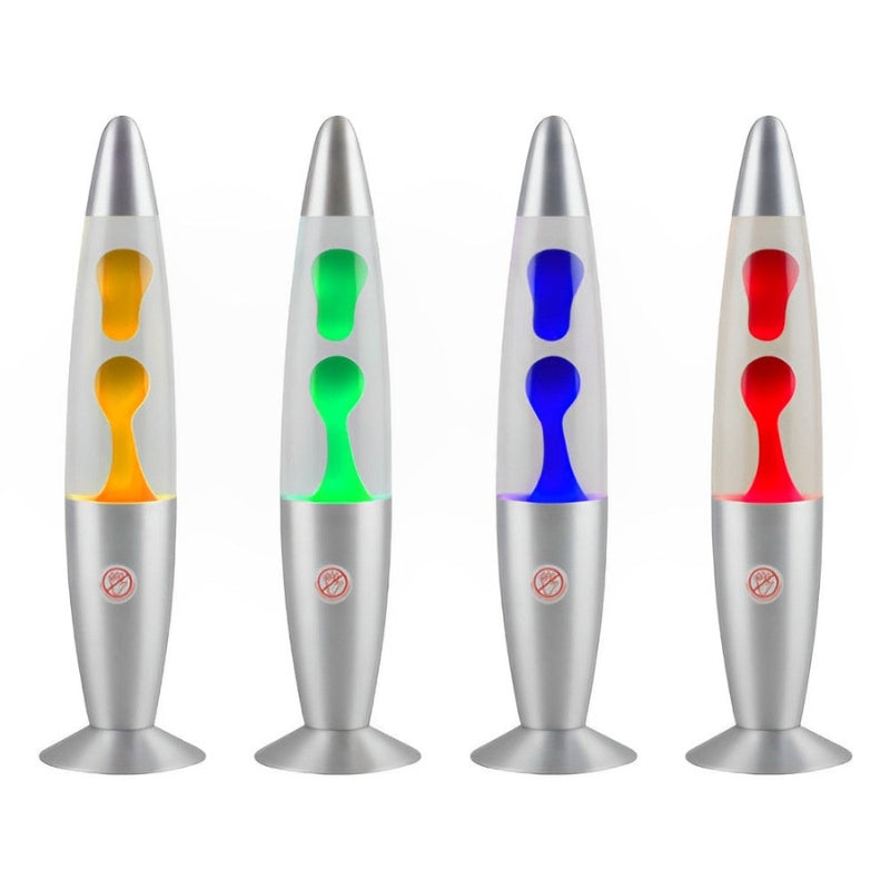 NovaGlow - Elegant Slank Lava Lampe med Farvet Voks