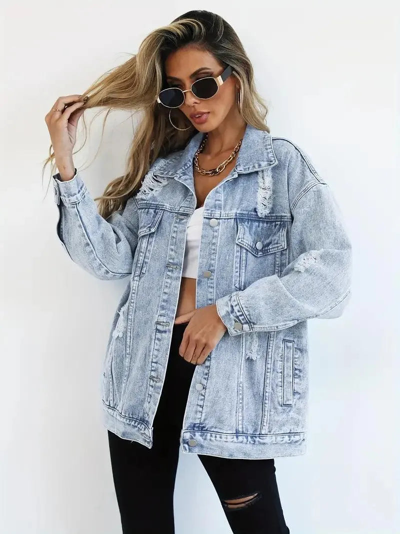 Luna - Oversized denimjakke