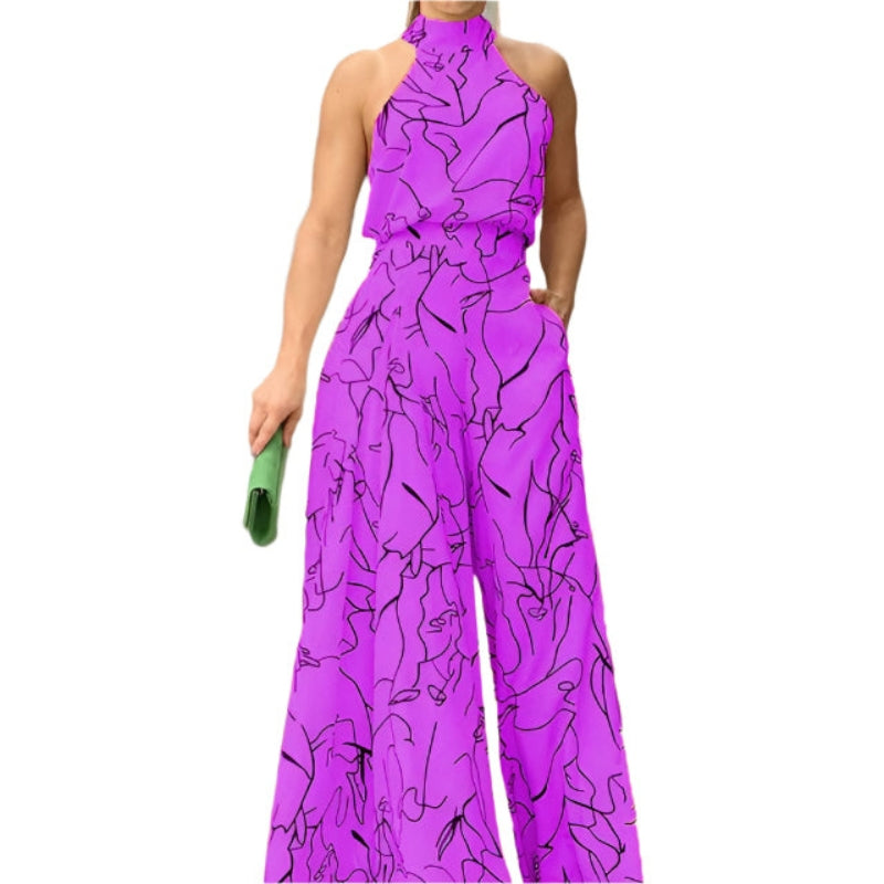 Grete - Elegant Halterneck Buksedragt
