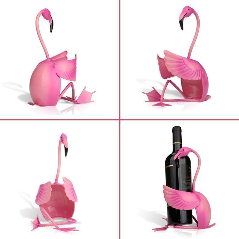 WineFlare Unik Flamingo Vinholder med Dekorative Detaljer