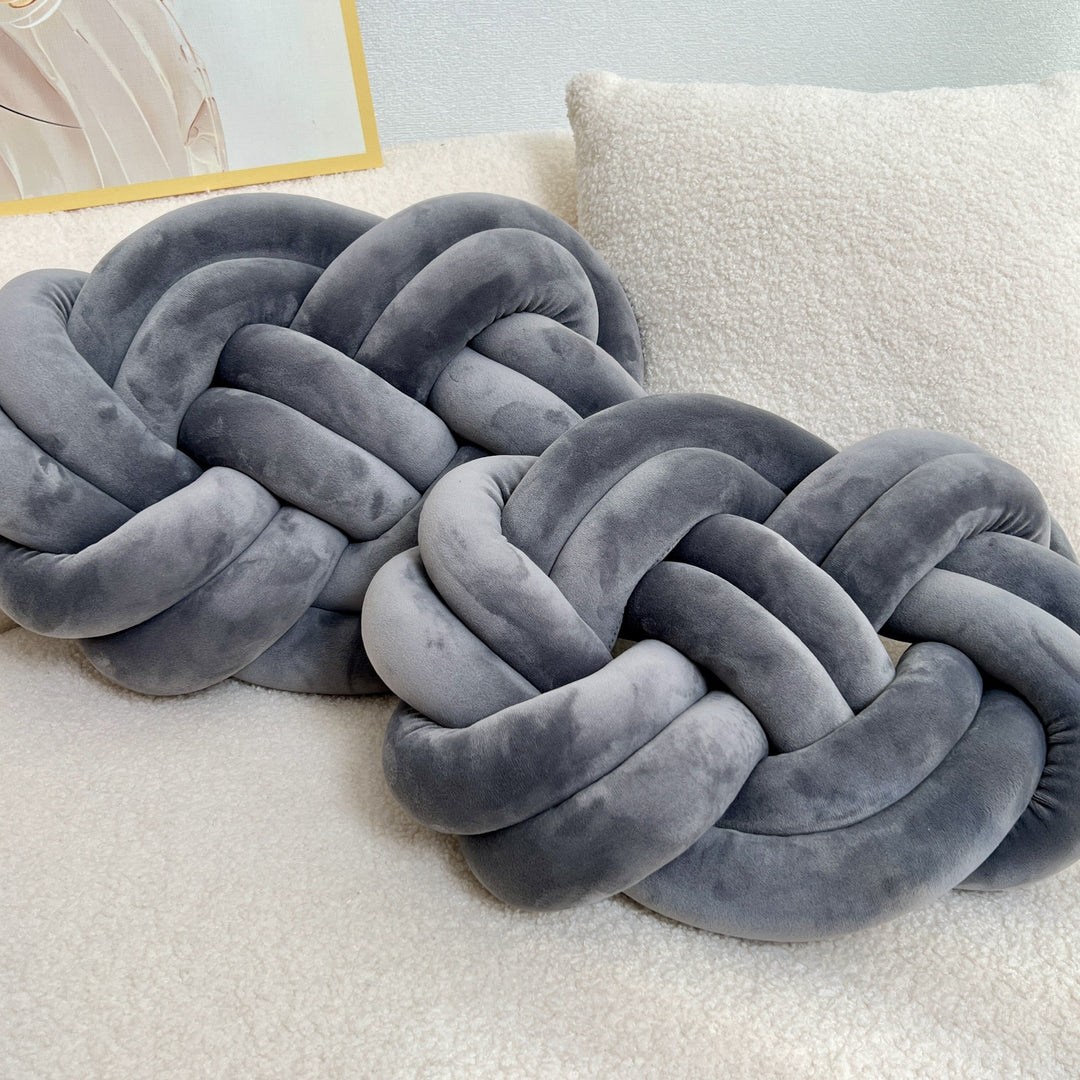 CozyPlush Sæt med 2 Plys Dekorative Puder – Blød Elegance til Dit Hjem