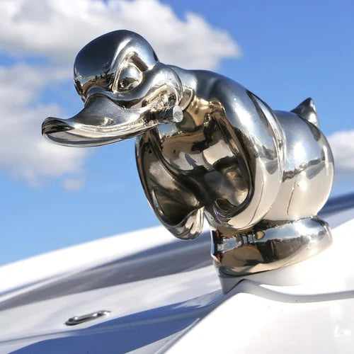CarMascot- Stilfuldt krom ænderpynt