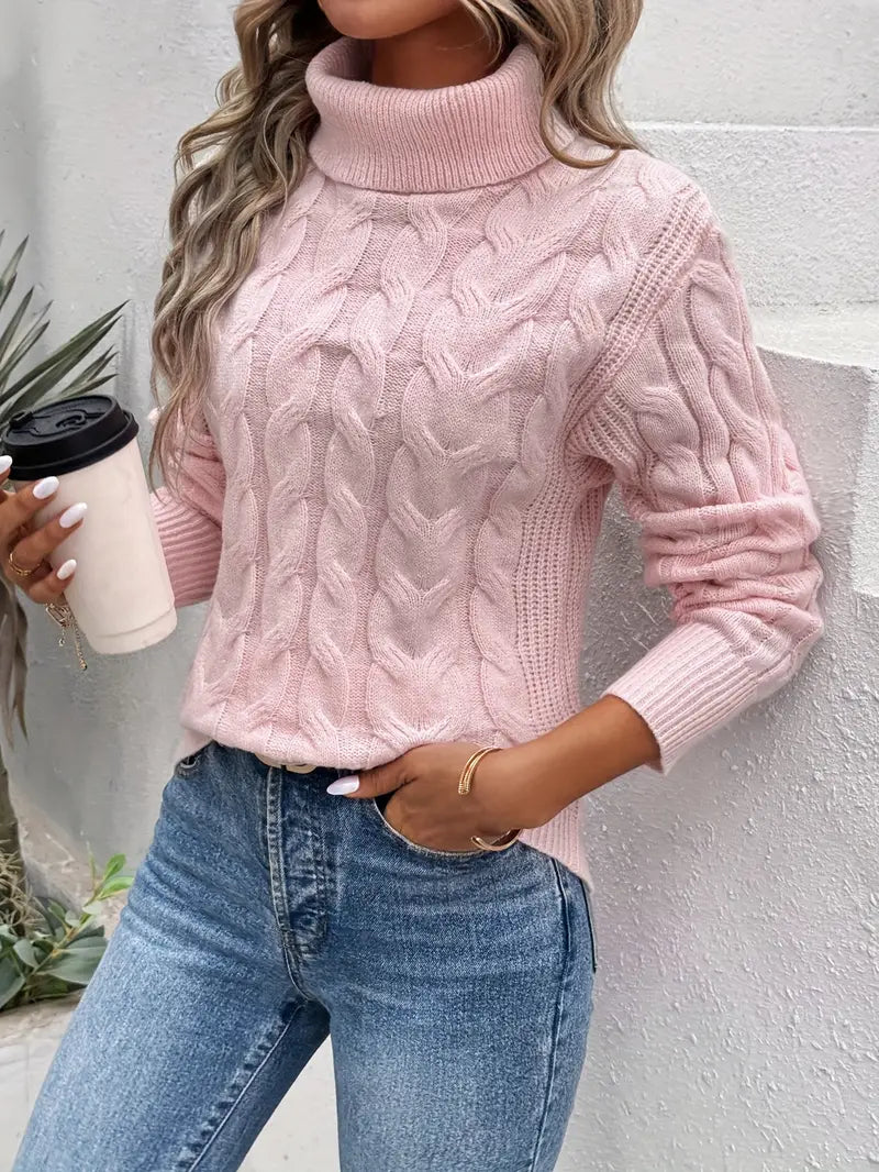 Clara - Snoet rullekravesweater