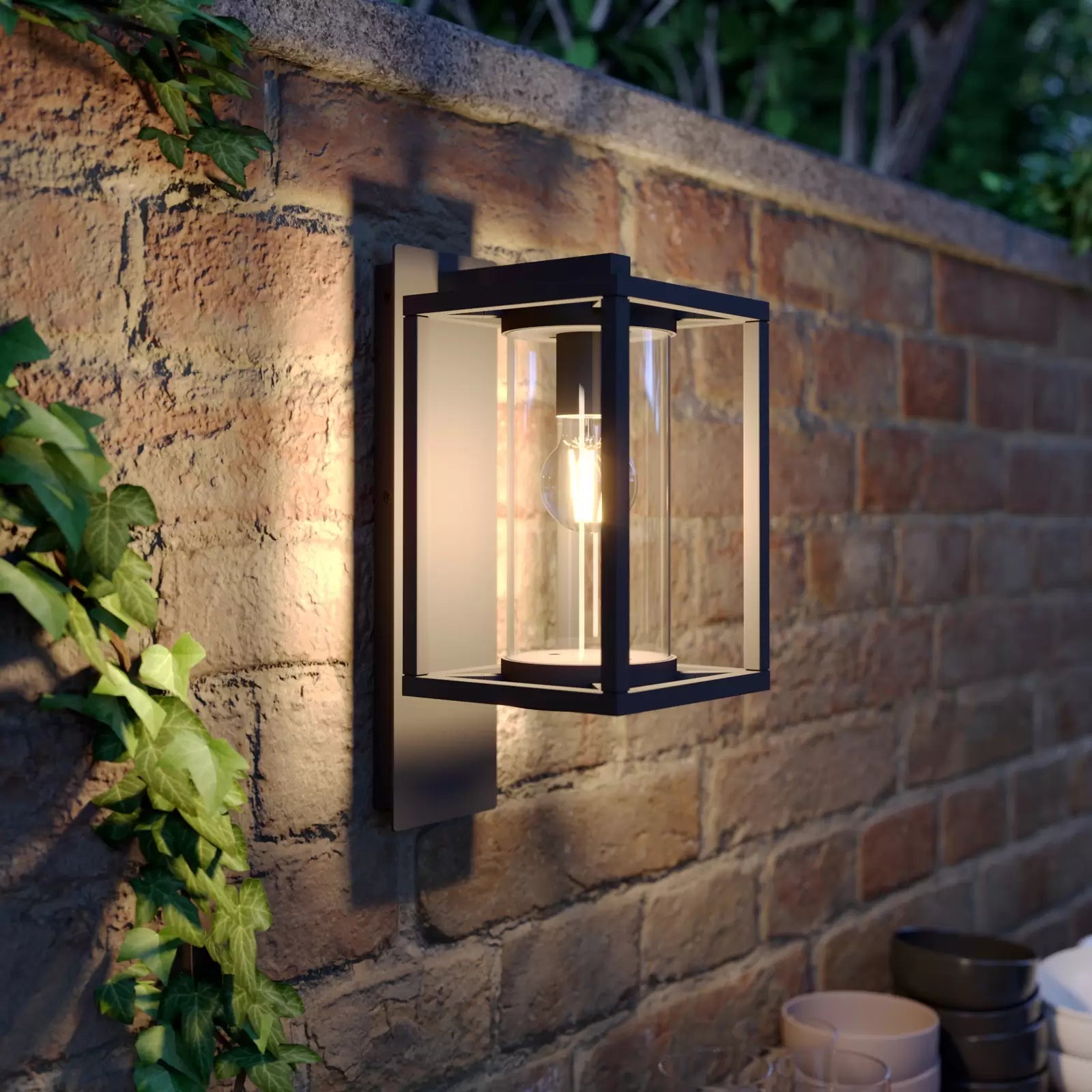 LumiGlow – Moderne industriel udendørs væglampe