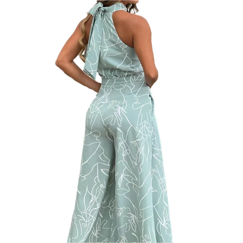 Grete - Elegant Halterneck Buksedragt