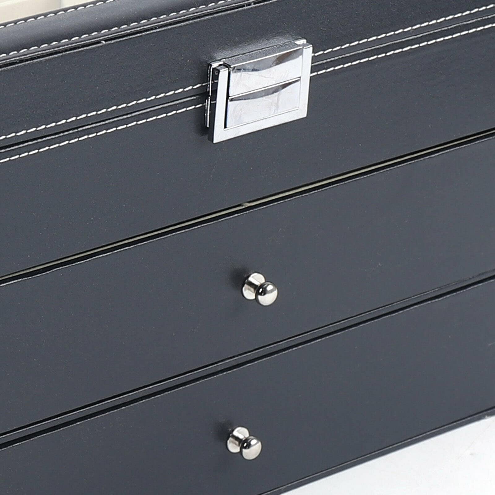 LumeStor Opbevaringsboks – Elegant 3-Lags Design med Klare Rum