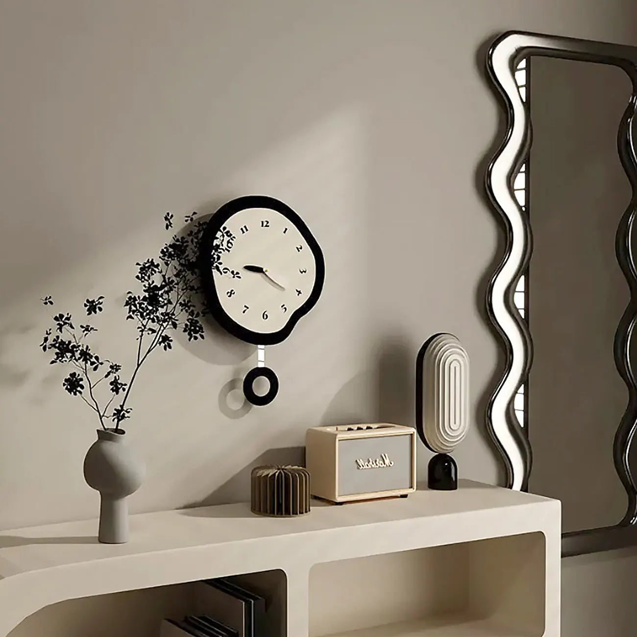 SilentClock - Moderne elegance Lydløst vægur