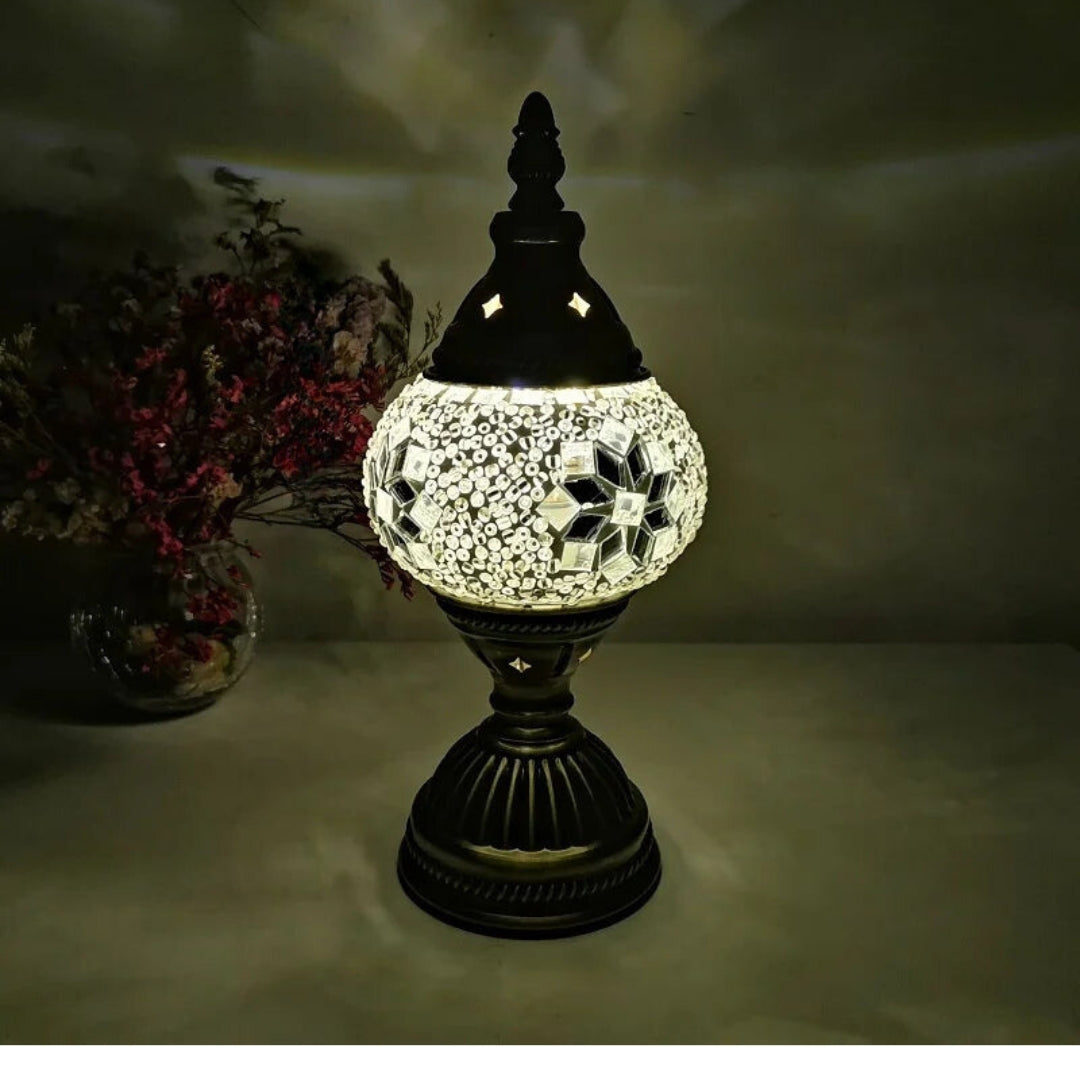 Mosaik Farverige Mønstre Bordlampe