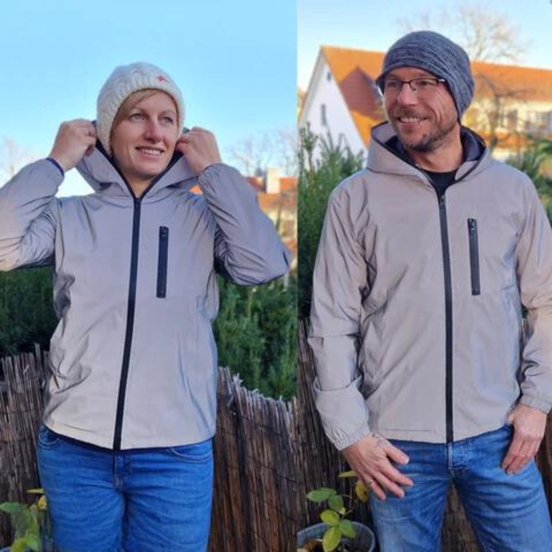 RelaxFit - Unisex reflekterende hættejakke med høj synlighed