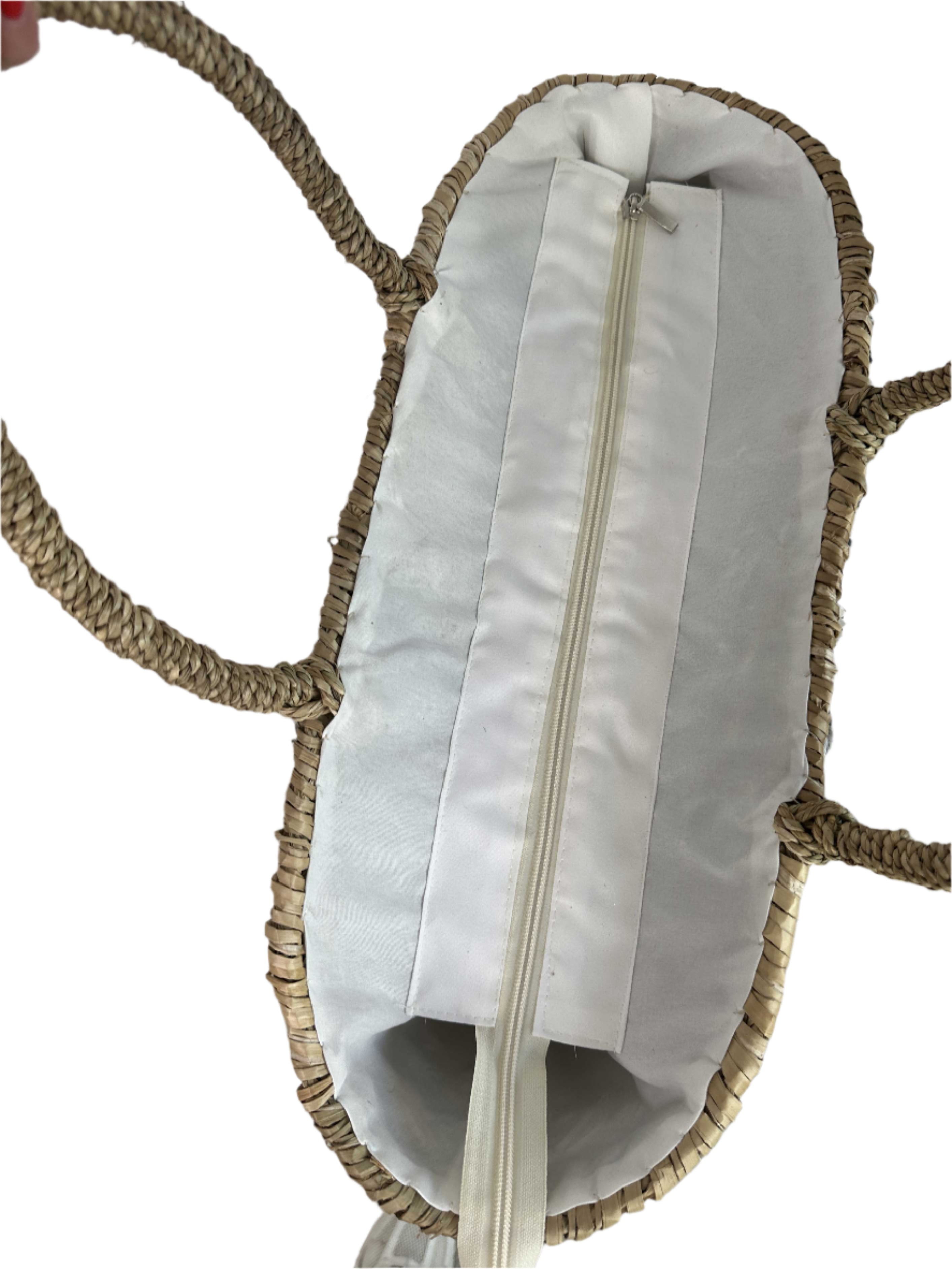 Florenda - Chic Raffia og Pailletter skuldertaske
