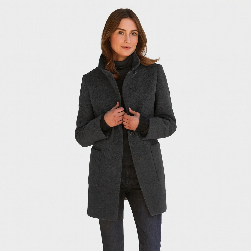 Alvera | Elegant uldblanding frakke