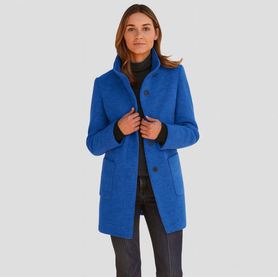 Alvera | Elegant uldblanding frakke