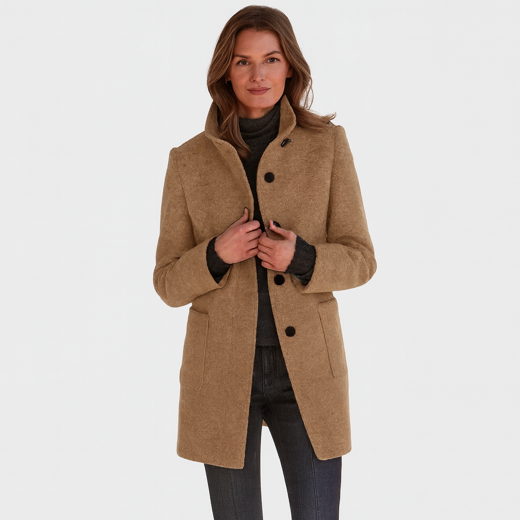 Alvera | Elegant uldblanding frakke