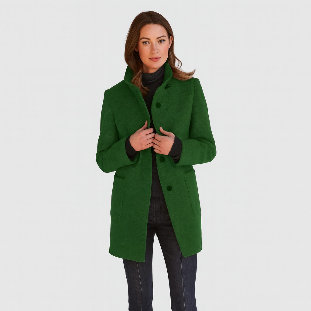 Alvera | Elegant uldblanding frakke