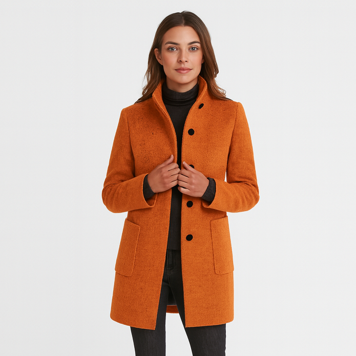 Alvera | Elegant uldblanding frakke