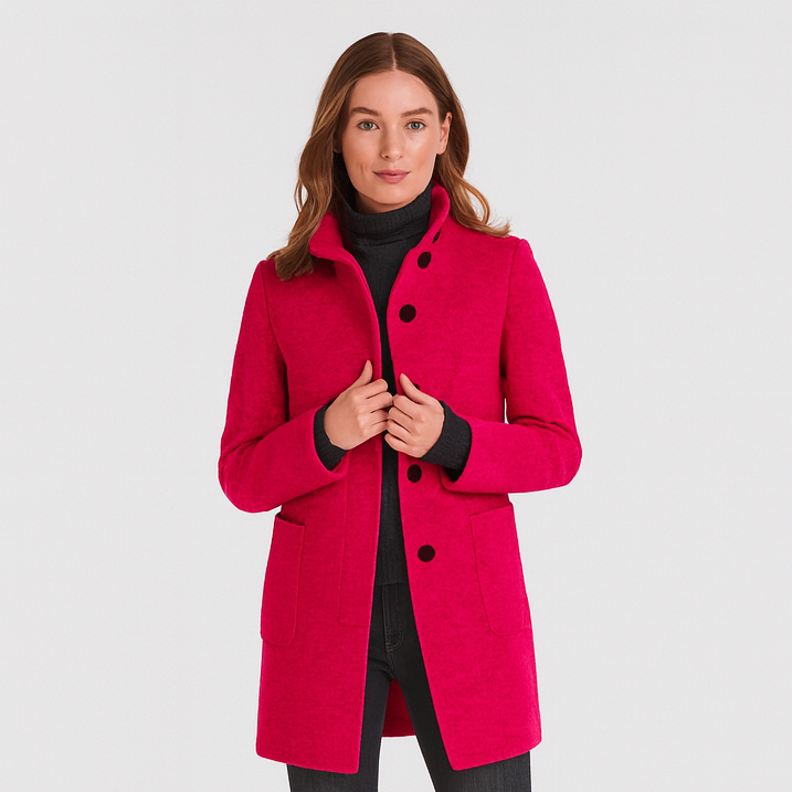 Alvera | Elegant uldblanding frakke