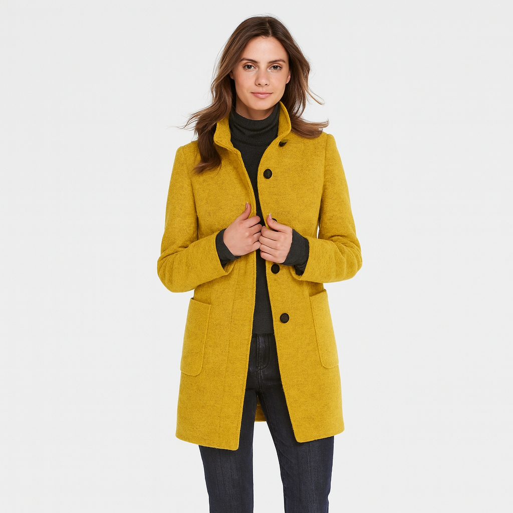 Alvera | Elegant uldblanding frakke