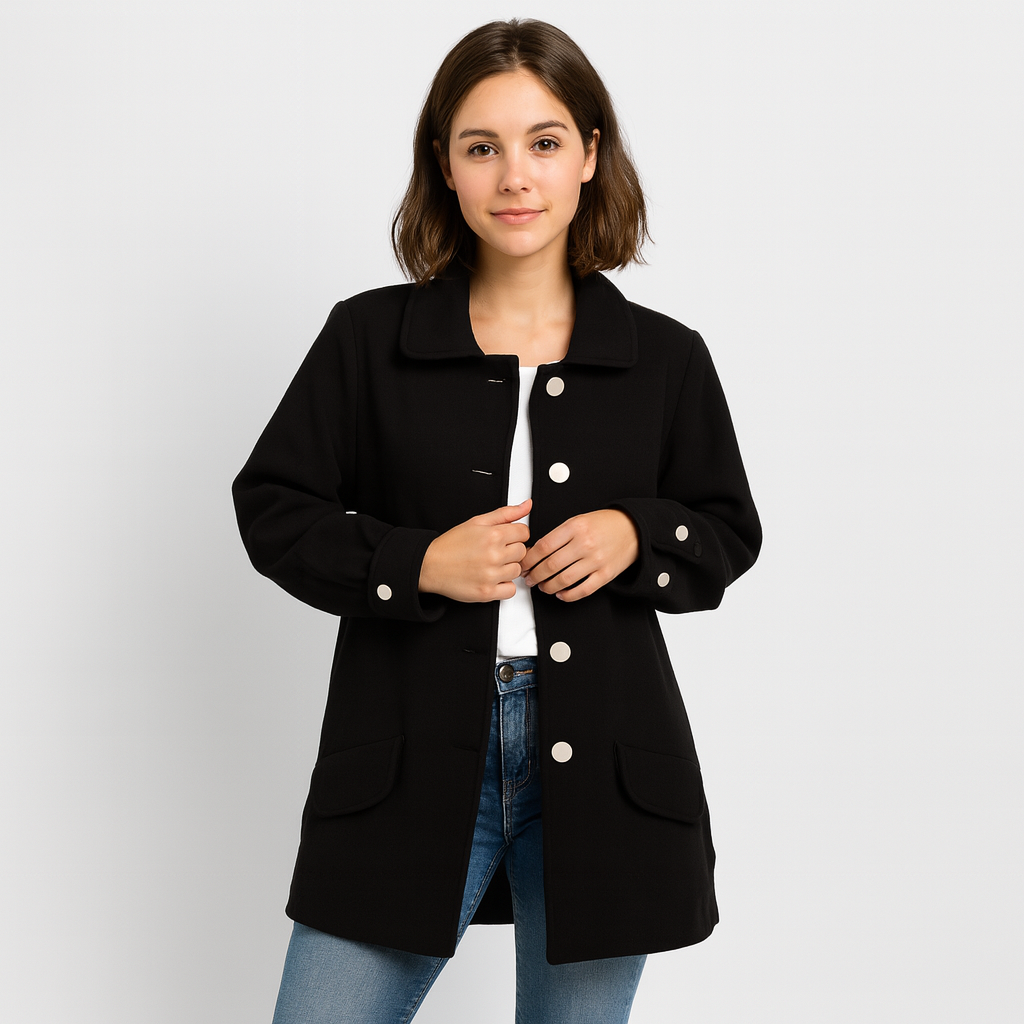 Amelie | Elegant uldfrakke
