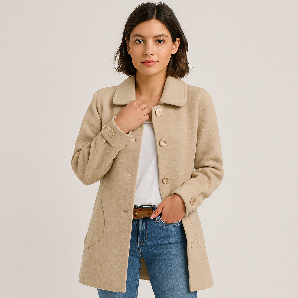 Amelie | Elegant uldfrakke
