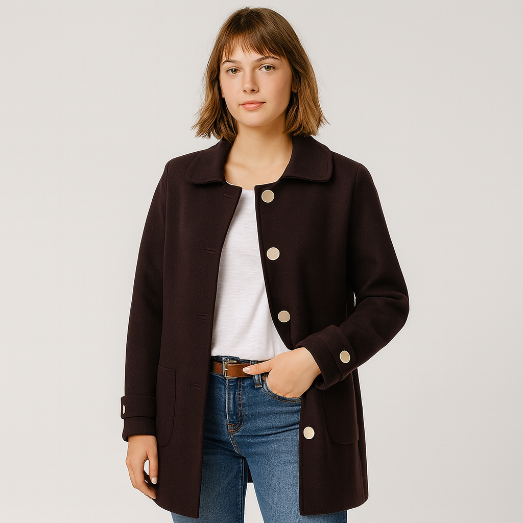 Amelie | Elegant uldfrakke