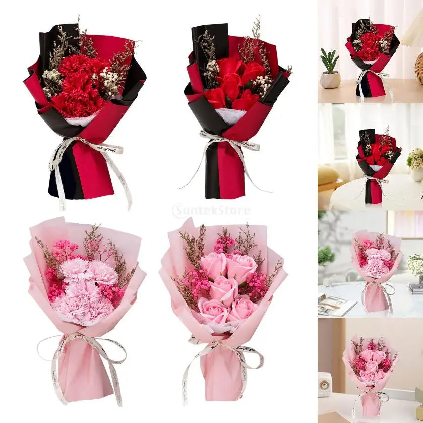 Kunstig sæbe blomsterbuket