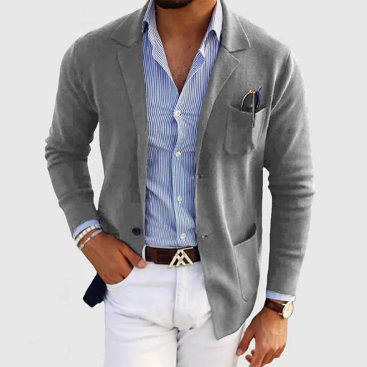 Mark herre cardigan sweater strik blazer