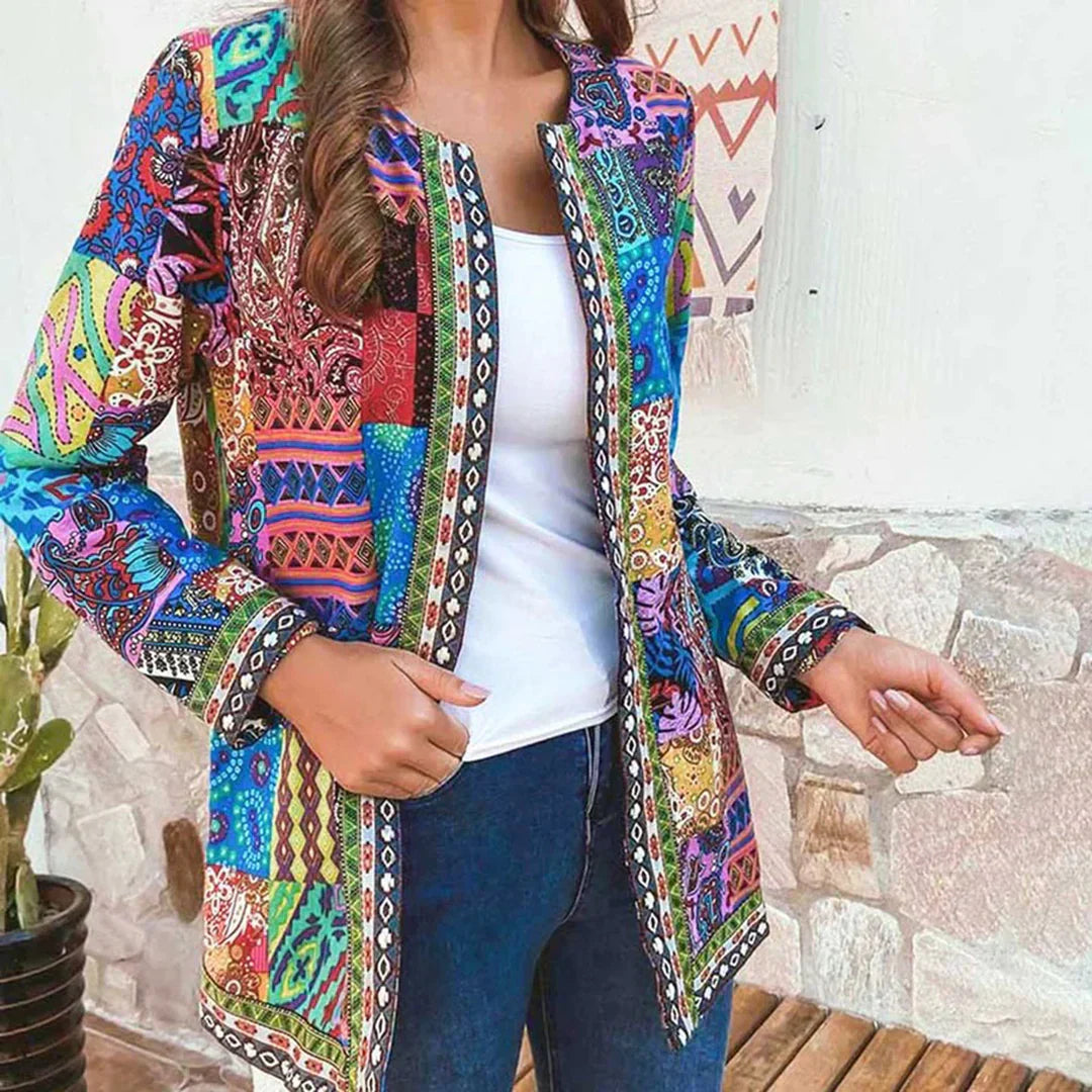 Alma – Klassisk Cardigan med Rund Halsudskæring og Åben Front