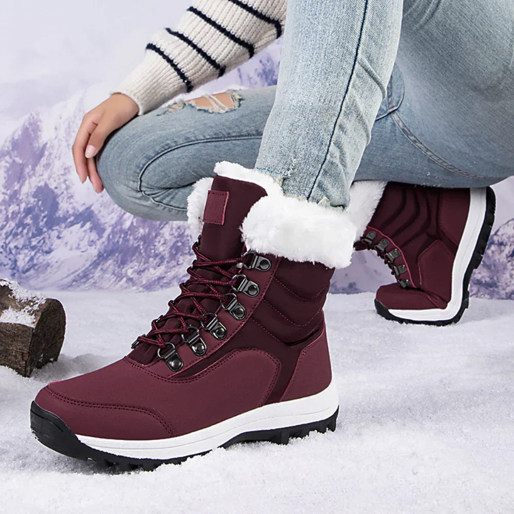 Luna Cozy Winter Boots med pelsfor og skridsikker sål