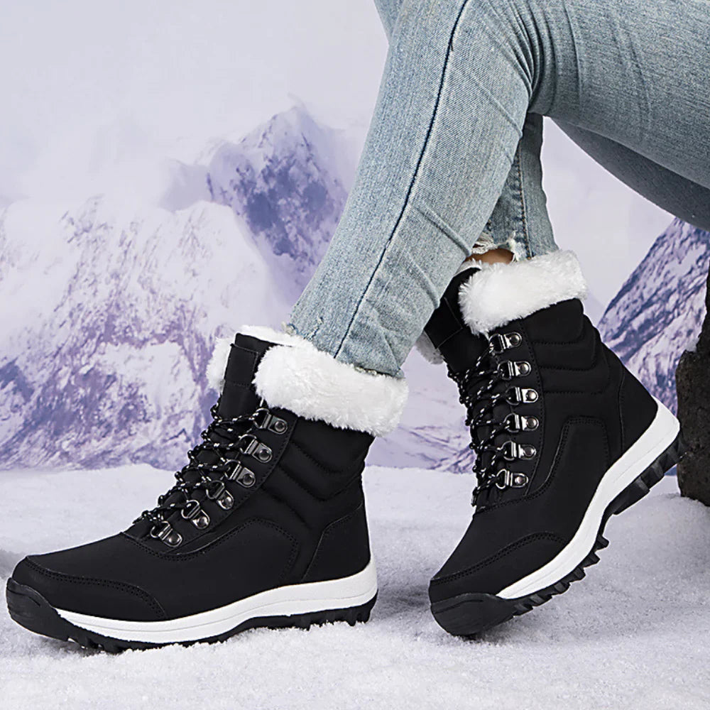 Luna Cozy Winter Boots med pelsfor og skridsikker sål