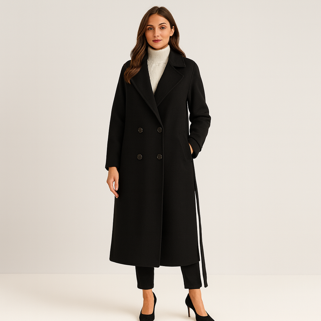 Cecille | Elegant lang uldfrakke