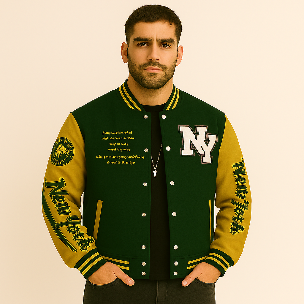 Marcus | Varsity Strikhættetrøje